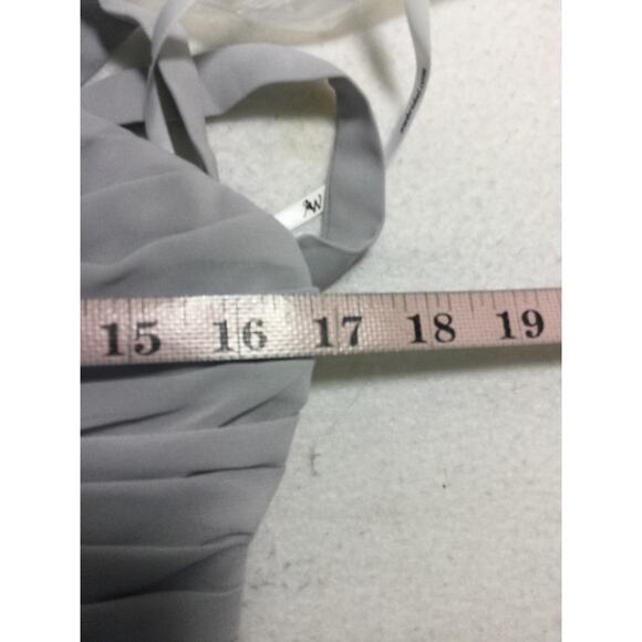 AW BRIDAL 8 M grey chiffon formal party mother of the bride 2pc dress NEW B51 - Picture 7 of 11